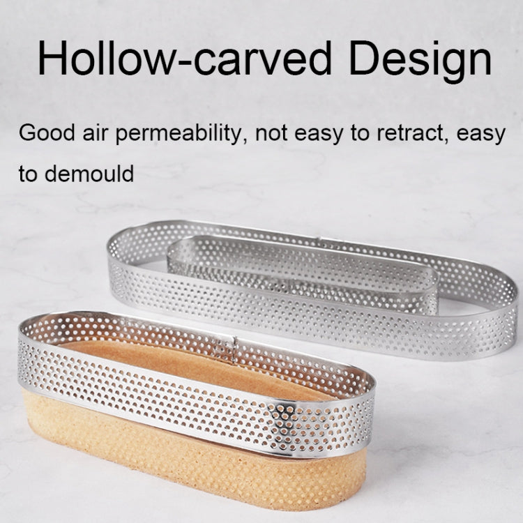 BN1006 Stainless Steel Mousse Circle Thickened Perforated Cake Mold DIY Baking Tools, Rectangle(4.7 inches), Rectangle(7 inches), Square(2.9 inches), Square(3.3 inches), Square(3.9 inches), Square(4.7 inches), Round(2.7 inches), Oval(4.7 inches)       ...