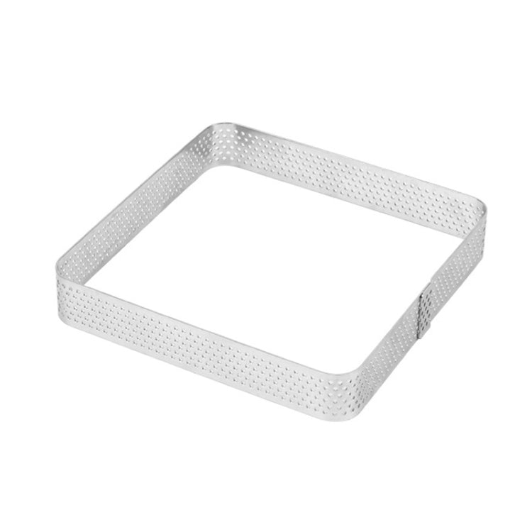 BN1006 Stainless Steel Mousse Circle Thickened Perforated Cake Mold DIY Baking Tools, Rectangle(4.7 inches), Rectangle(7 inches), Square(2.9 inches), Square(3.3 inches), Square(3.9 inches), Square(4.7 inches), Round(2.7 inches), Oval(4.7 inches)       ...