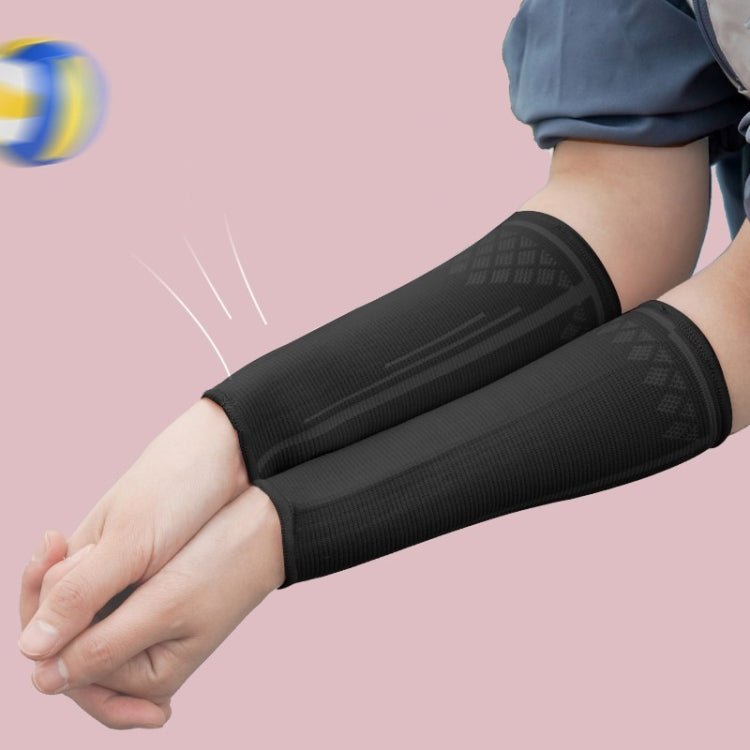 1pair Volleyball Protector Wrist Guards Sports Extended Arm Guards, Size:, S (Pink), M (Pink), L (Pink), S (Black), M (Black), L (Black)