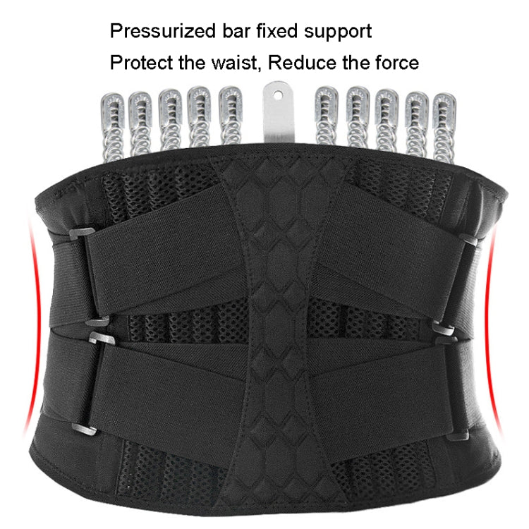 Men Steel Plate Squatting Weightlifting Exercise Use Waist and Abdominal Belt, Size:, M, L, XL