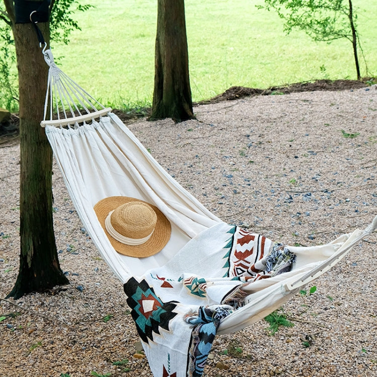 KLY829 Camping Indoor Hammock Outdoor Swing, Style:, Classic Single Royal Blue, Classic Single Beige, Classic Single Gray, Classic Dual Royal Blue, Classic Dual Beige, Classic Dual Gray, Single Reinforcement Anti-rollover Royal Blue                    ...