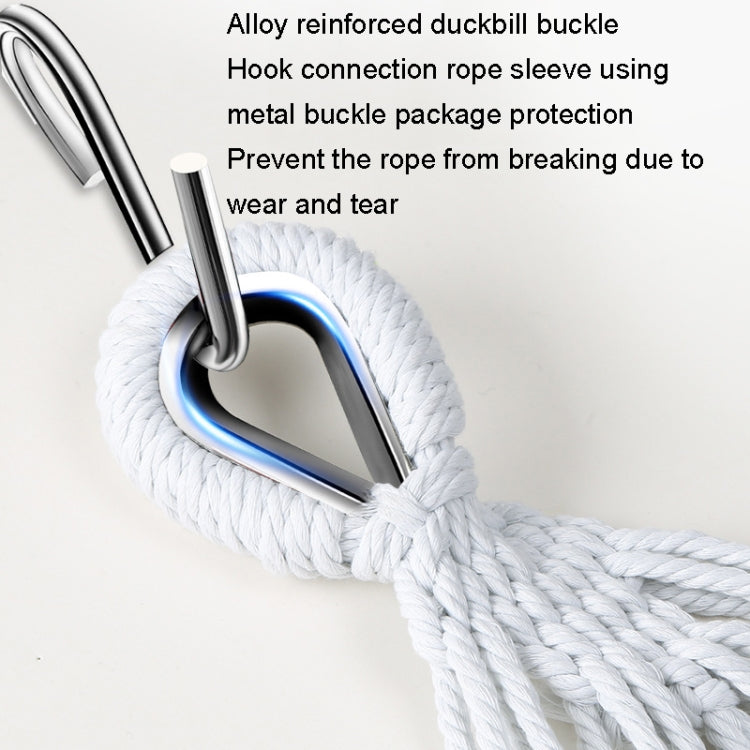 KLY829 Camping Indoor Hammock Outdoor Swing, Style:, Classic Single Royal Blue, Classic Single Beige, Classic Single Gray, Classic Dual Royal Blue, Classic Dual Beige, Classic Dual Gray, Single Reinforcement Anti-rollover Royal Blue                    ...