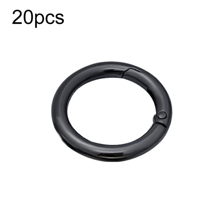 20pcs Zinc Alloy Spring Ring Metal Open Bag Webbing Keychain, 3 Points Silver, 4 Points Silver, 1 inch Silver, 4 Points Black, Inch 2 Light Gold, Inch 2 Silver, 5 Points Light Gold, 5 Points Black, 5 Points Silver, 6 Points Light Gold, 4 Points Light G...