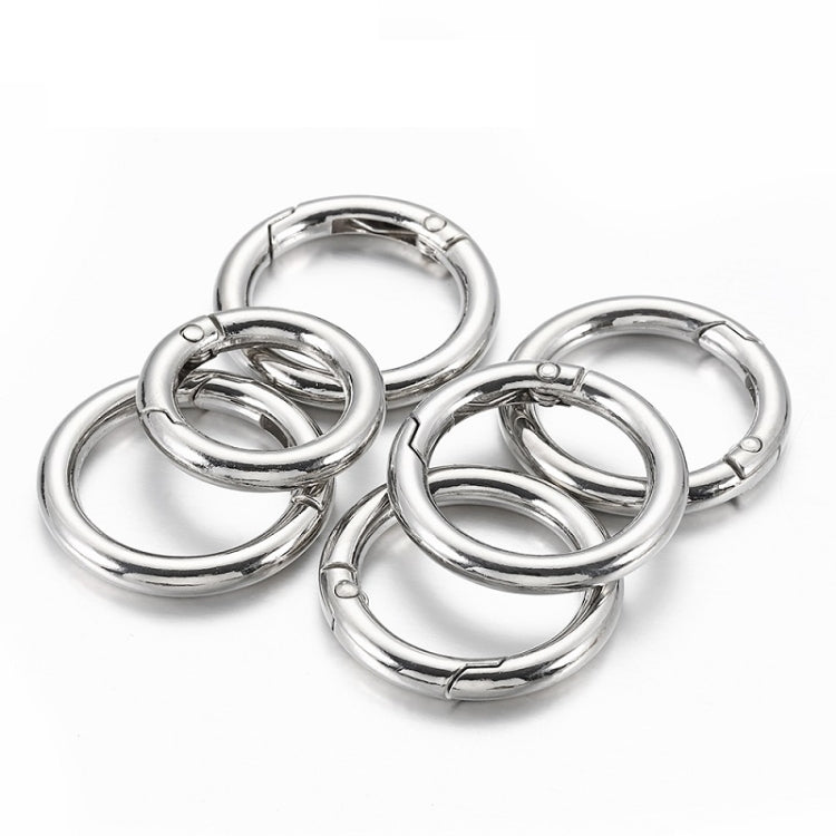 20pcs Zinc Alloy Spring Ring Metal Open Bag Webbing Keychain, 3 Points Silver, 4 Points Silver, 1 inch Silver, 4 Points Black, Inch 2 Light Gold, Inch 2 Silver, 5 Points Light Gold, 5 Points Black, 5 Points Silver, 6 Points Light Gold, 4 Points Light G...