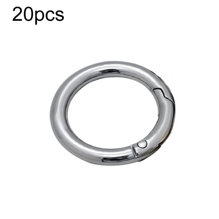 20pcs Zinc Alloy Spring Ring Metal Open Bag Webbing Keychain, 3 Points Silver, 4 Points Silver, 1 inch Silver, 4 Points Black, Inch 2 Light Gold, Inch 2 Silver, 5 Points Light Gold, 5 Points Black, 5 Points Silver, 6 Points Light Gold, 4 Points Light G...