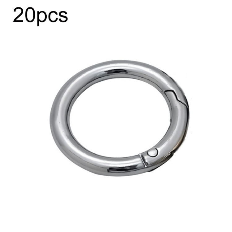 20pcs Zinc Alloy Spring Ring Metal Open Bag Webbing Keychain, 3 Points Silver, 4 Points Silver, 1 inch Silver, 4 Points Black, Inch 2 Light Gold, Inch 2 Silver, 5 Points Light Gold, 5 Points Black, 5 Points Silver, 6 Points Light Gold, 4 Points Light G...