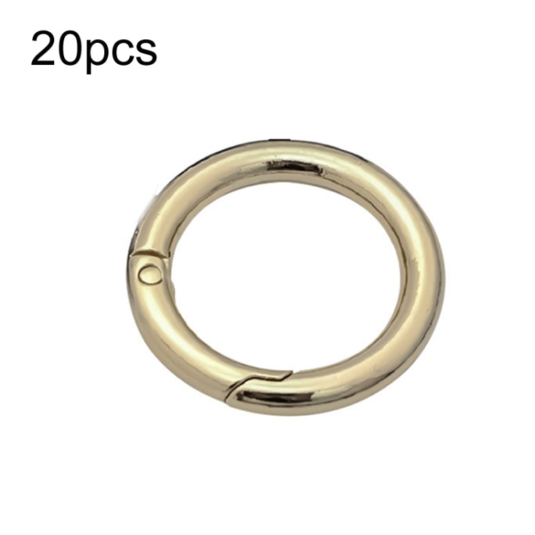 20pcs Zinc Alloy Spring Ring Metal Open Bag Webbing Keychain, 3 Points Silver, 4 Points Silver, 1 inch Silver, 4 Points Black, Inch 2 Light Gold, Inch 2 Silver, 5 Points Light Gold, 5 Points Black, 5 Points Silver, 6 Points Light Gold, 4 Points Light G...