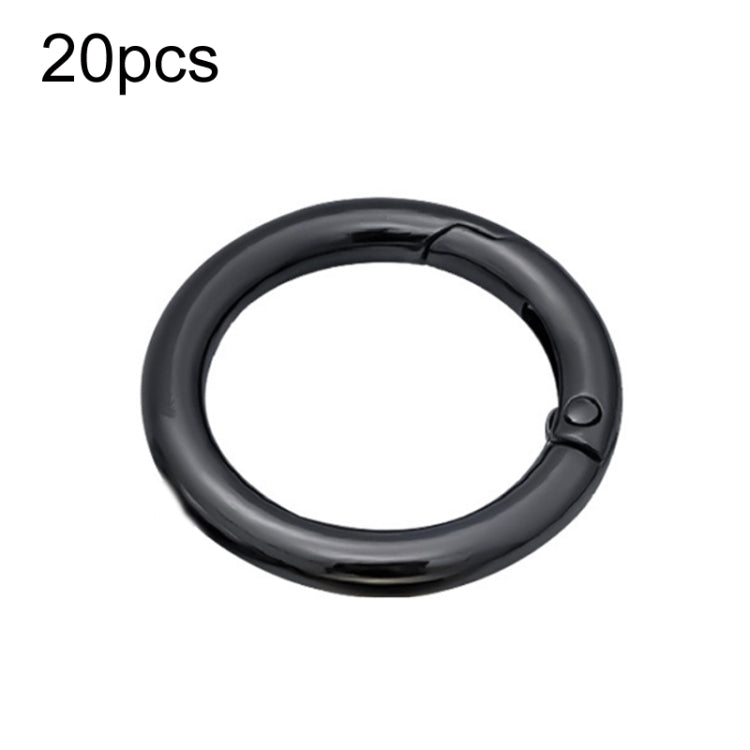 20pcs Zinc Alloy Spring Ring Metal Open Bag Webbing Keychain, 3 Points Silver, 4 Points Silver, 1 inch Silver, 4 Points Black, Inch 2 Light Gold, Inch 2 Silver, 5 Points Light Gold, 5 Points Black, 5 Points Silver, 6 Points Light Gold, 4 Points Light G...