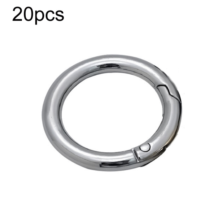 20pcs Zinc Alloy Spring Ring Metal Open Bag Webbing Keychain, 3 Points Silver, 4 Points Silver, 1 inch Silver, 4 Points Black, Inch 2 Light Gold, Inch 2 Silver, 5 Points Light Gold, 5 Points Black, 5 Points Silver, 6 Points Light Gold, 4 Points Light G...
