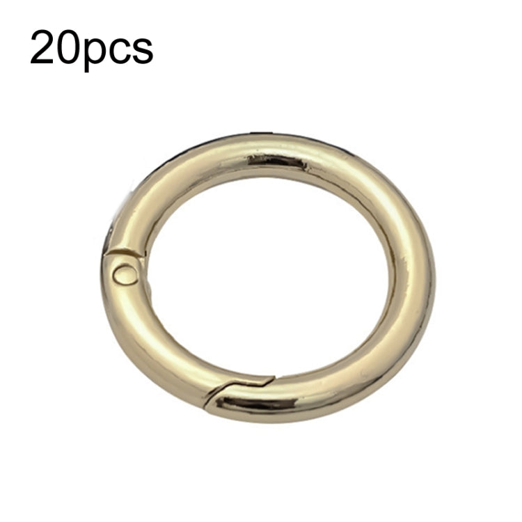 20pcs Zinc Alloy Spring Ring Metal Open Bag Webbing Keychain, 3 Points Silver, 4 Points Silver, 1 inch Silver, 4 Points Black, Inch 2 Light Gold, Inch 2 Silver, 5 Points Light Gold, 5 Points Black, 5 Points Silver, 6 Points Light Gold, 4 Points Light G...