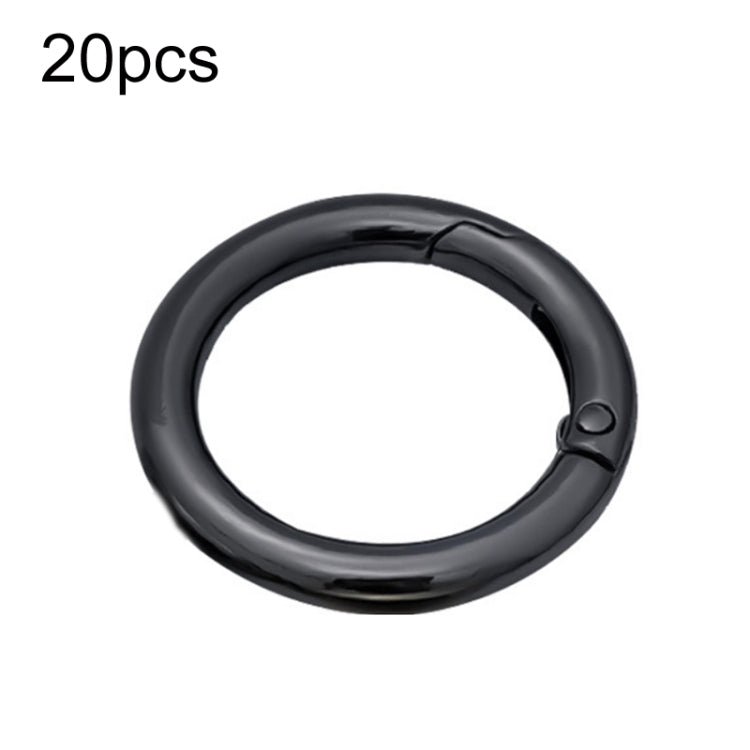 20pcs Zinc Alloy Spring Ring Metal Open Bag Webbing Keychain, 3 Points Silver, 4 Points Silver, 1 inch Silver, 4 Points Black, Inch 2 Light Gold, Inch 2 Silver, 5 Points Light Gold, 5 Points Black, 5 Points Silver, 6 Points Light Gold, 4 Points Light G...