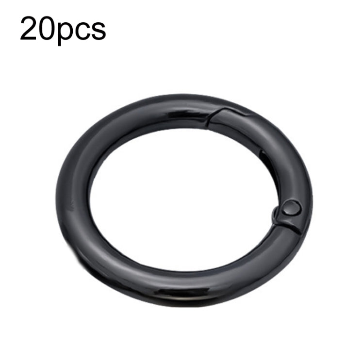 20pcs Zinc Alloy Spring Ring Metal Open Bag Webbing Keychain, 3 Points Silver, 4 Points Silver, 1 inch Silver, 4 Points Black, Inch 2 Light Gold, Inch 2 Silver, 5 Points Light Gold, 5 Points Black, 5 Points Silver, 6 Points Light Gold, 4 Points Light G...