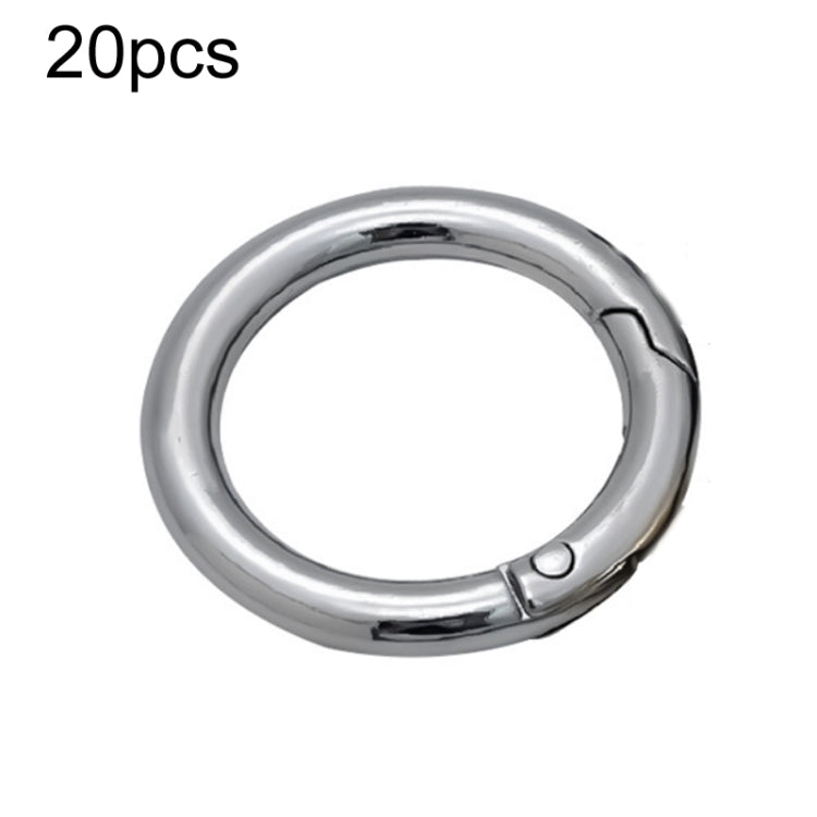20pcs Zinc Alloy Spring Ring Metal Open Bag Webbing Keychain, 3 Points Silver, 4 Points Silver, 1 inch Silver, 4 Points Black, Inch 2 Light Gold, Inch 2 Silver, 5 Points Light Gold, 5 Points Black, 5 Points Silver, 6 Points Light Gold, 4 Points Light G...