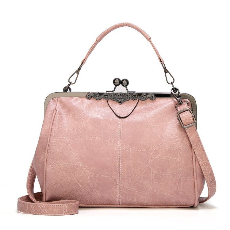 036 Vintage Buckle Handbags Leather Adjustable Crossbody Bag