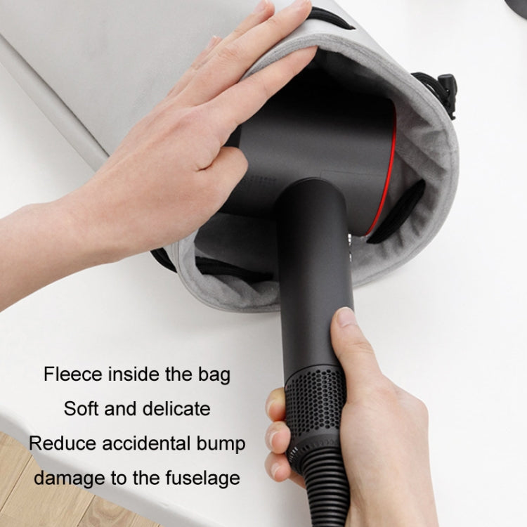 Baona DS-003 for Dyson Hair Dryer Complete Accessories PU Storage Bag, DS-003 Black, DS-003 Grey