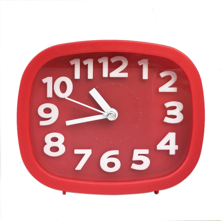 Square Candy Color Stereo Digital Silent Alarm Clock Children Student Alarm Clock, Square (Black), Square (Pink), Square (Red), Square (Green), Square (Blue)