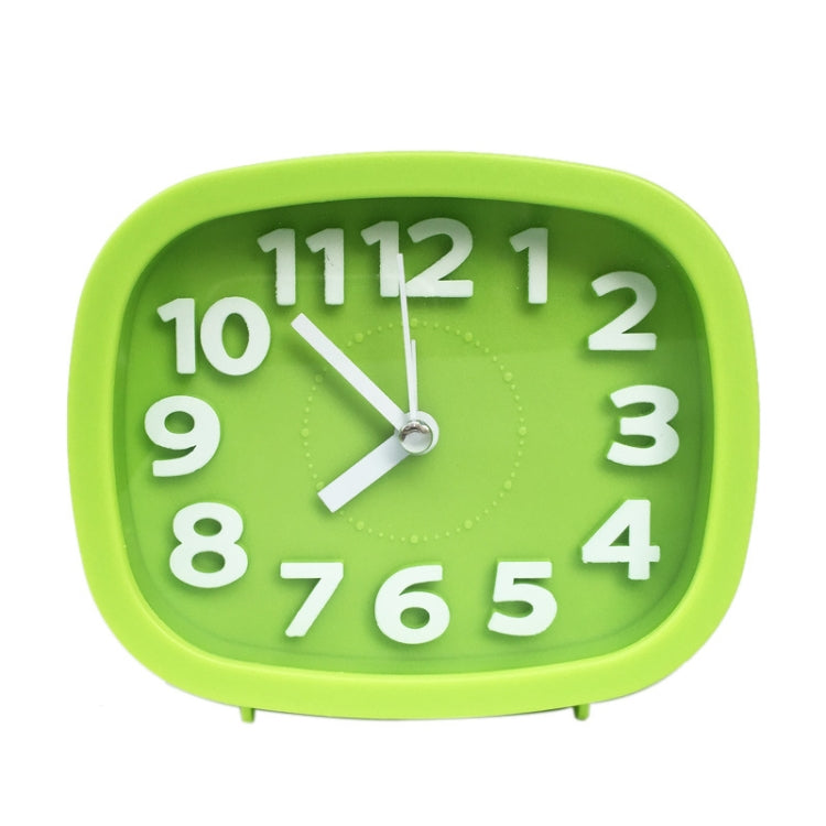 Square Candy Color Stereo Digital Silent Alarm Clock Children Student Alarm Clock, Square (Black), Square (Pink), Square (Red), Square (Green), Square (Blue)