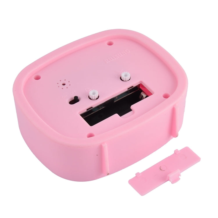 Square Candy Color Stereo Digital Silent Alarm Clock Children Student Alarm Clock, Square (Black), Square (Pink), Square (Red), Square (Green), Square (Blue)