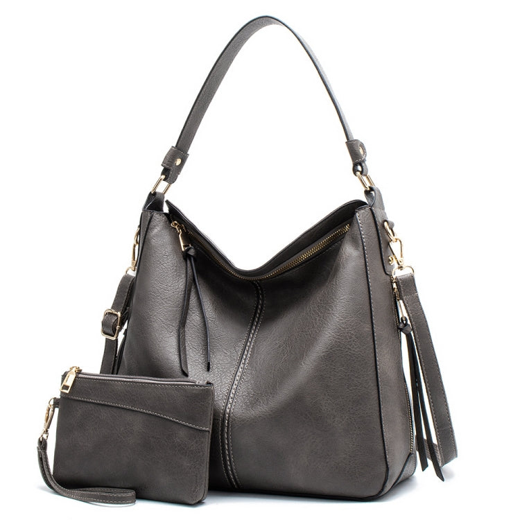 7871 Large Capacity Adjustable Leather Tote Bag Multi-compartment Shoulder Bag, Red, Blue, Black, Coffee, Grey, Pink, Brown, Purple Red, 2-In-1 Brown, 2-In-1 Black, 2-In-1 Purple Red, 2-In-1 Blue, 2-In-1 Gray, 2-In-1 Red, 2-In-1 Pink