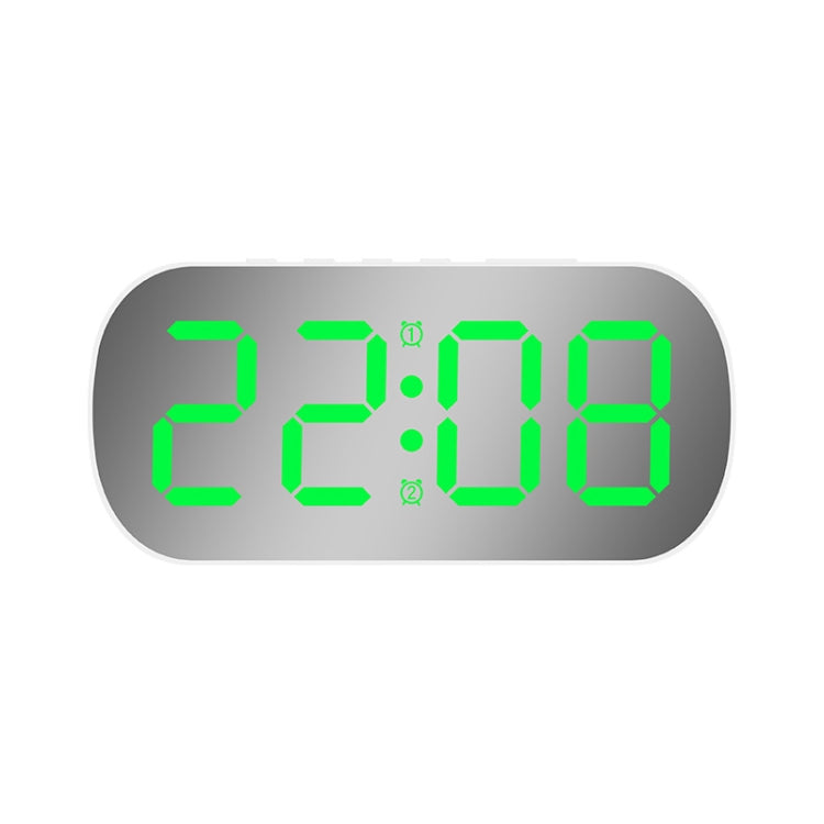 6637 LED Digital Display Temperature Electronic Clock Desktop Mirror Alarm Clock