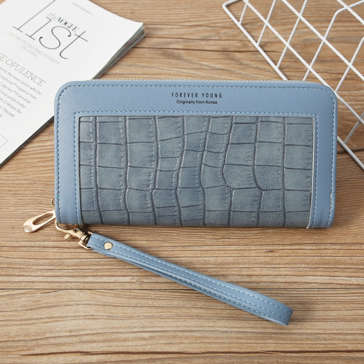 Single Zipper Ladies Wallet Long Wallet Crocodile Coin Purse Student Clutch