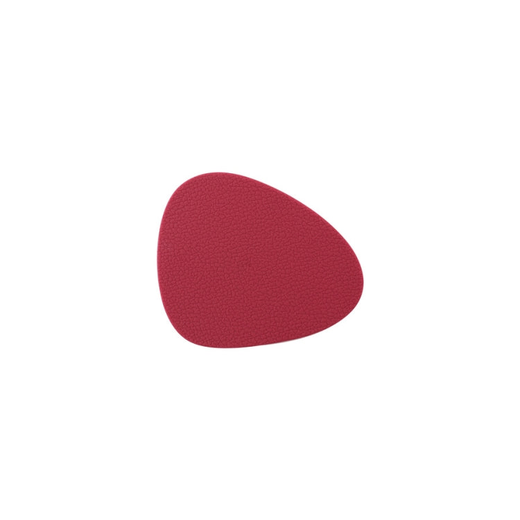 10pcs Teardrop-Shaped Silicone Table Insulation Mat Leather Textured Kitchen Cup And Pot Mat, Coaster(Red), Coaster(Pink), Coaster(Green), Coaster(Blue), Coaster(Gray)