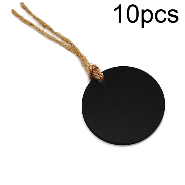 10pcs/Set Mini Hanging Wooden Message Board Home Holiday Decor Lanyard Chalkboard
