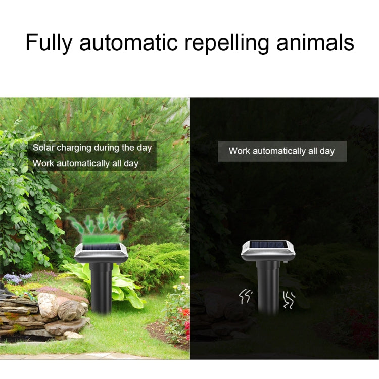 SJZ038 Outdoor Waterproof Solar Ultrasonic Rat Repeller Ultrasonic Animal Repeller, SJZ038 (Orange), SJZ038 (Black), SJZ038 (Green)