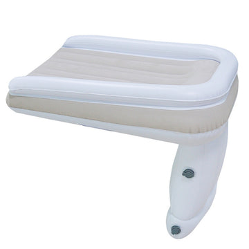 Outdoor Travel Baby Inflatable Bed Children Car Rear Folding Bed Aircraft Inflatable Mattress, Gray, Gray+Seat Belt, Gray+Inflator, Gray+Storage Bag, Gray+Inflator+Storage Bag+Seat Belt, Gray+CN Plug Inflatable Pump+Storage Bag+Seat Belt
