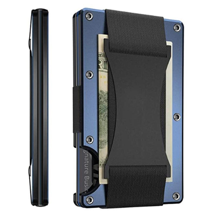 Credit Card Holder Wallets RFID Blocking Slim Metal Card Clip, Black, Grey, Royal Blue, Army Green, Dark Green, Coffee, Fluorescent Green, Carbon Fiber Pattern, Real Carbon Fiber (Light), Real Carbon Fiber (Matte), Red, Blue, Orange, Rainbow           ...