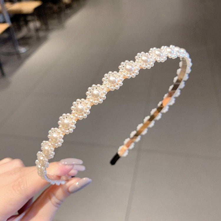 Sweet Pearl Headband Retro Versatile Hair Accessories, 1A, 2B, 3C, 4, 5, 6, 7, 8, 9, 10, 11, 12, 13, 14, 15, 16, 17, 18, 19, 20