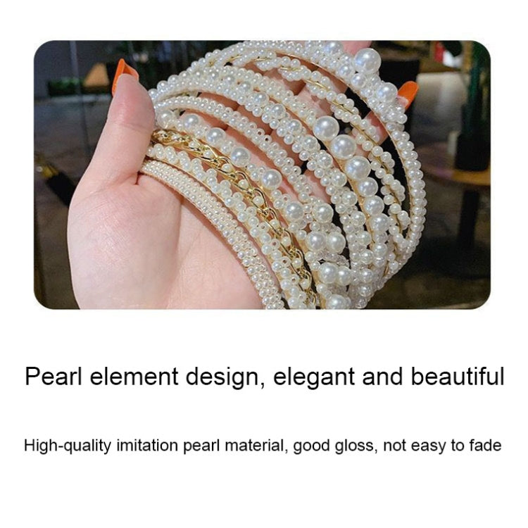 Sweet Pearl Headband Retro Versatile Hair Accessories, 1A, 2B, 3C, 4, 5, 6, 7, 8, 9, 10, 11, 12, 13, 14, 15, 16, 17, 18, 19, 20