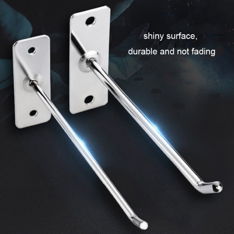 10pcs 4mm Thick Nail Wall Display Jewelry Hooks Single Wire Hook, 5cm, 10cm, 15cm, 20cm, 25cm