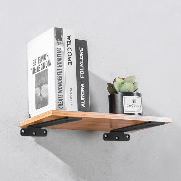 5mm Thick Triangular Bracket Bookshelf Partition Plate, 150mm Black, 200mm Black, 250mm Black, 300mm Black, 150mm White, 200mm White, 250mm White, 300mm White
