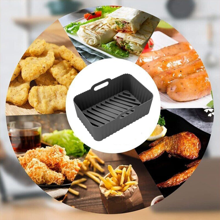 For Ninja DZ201 Air Fryer Silicone Liner Mat Reusable Basket Tray, Gray Thick Model (140g), Gray Thin Model (95g), Black Thin Model (95g), Pink Thin Model (95g), Red Thin Model (95g), Blue Thin Model (95g), Large Black (153g), Large Pink (153g)        ...