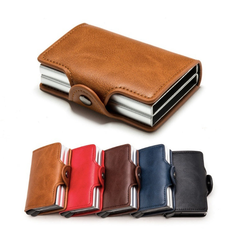 Automatic Pop-up Card Holder Metal Card Box RFID Credit Card Bank Card Box Wallet, GS-AL003 Red, GS-AL003 Blue, GS-AL003  Black, GS-AL003 Coffee, GS-AL003 Brown