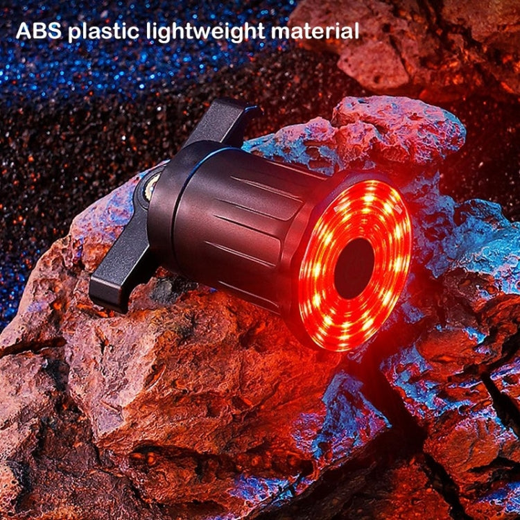 WEST BIKING Bicycle USB Charging Smart Brake Sensor Warning Tail Light, Cushion, Sit Tube