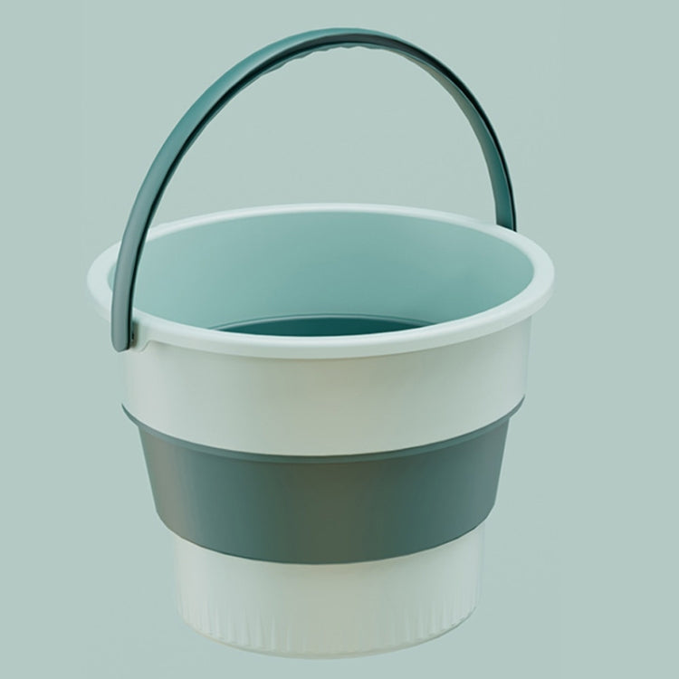 Small 4.6L Folding Thickened Portable Plastic Bucket Outdoor Fishing Barrel Car Travel Wash Barrel, Small 5L