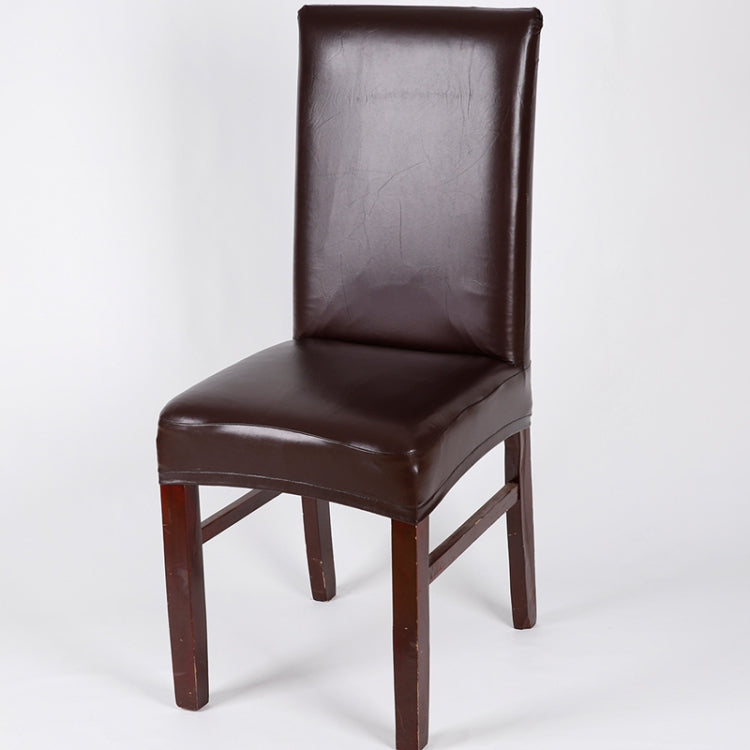Household Elastic Siamese Chair Cover Waterproof PU Leather Hotel Seat Stool Sleeves
