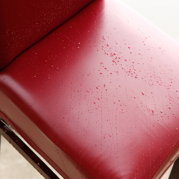 Household Elastic Siamese Chair Cover Waterproof PU Leather Hotel Seat Stool Sleeves