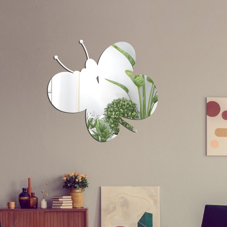 Acrylic Butterfly Stereo Wall Stickers Bedroom Living Room Background Wall Decoration Soft Mirror, Butterfly