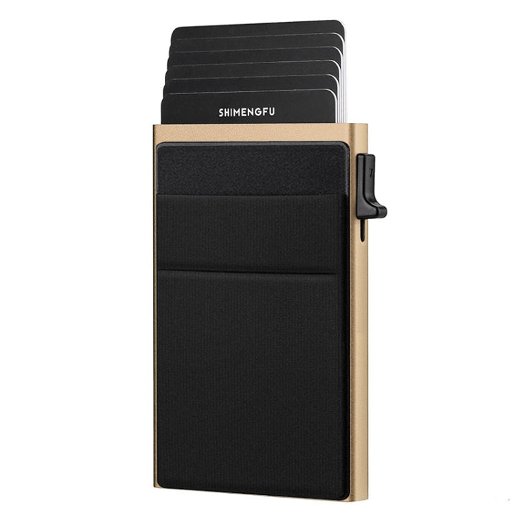 Slim Metal Wallet Pop Up Credit Card Holder RFID Blocking Men Business Card Clip