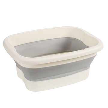 15L Foldable Foot Bath Bucket Foot Massage Wash Basin, Without Lid Gray, Without Lid Pink, Without Lid Green, With Lid Pink, With Lid Green