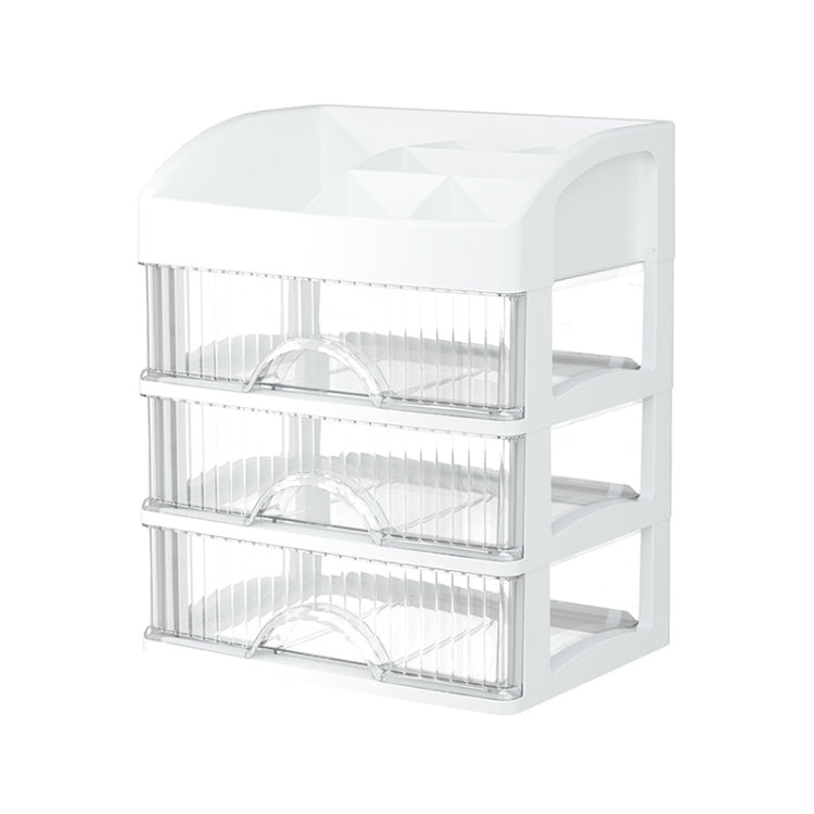 Desktop Drawer Organizer Multi-Layer Cosmetic Jewelry Box Stationery Multi-Functional Organizer, 5 Layer White Drawer (White), 5 Layer Black Drawer (White), 5 Layer Black Drawer (Pink), 4 Layer White Drawer (White), 4 Layer Black Drawer (White)        ...
