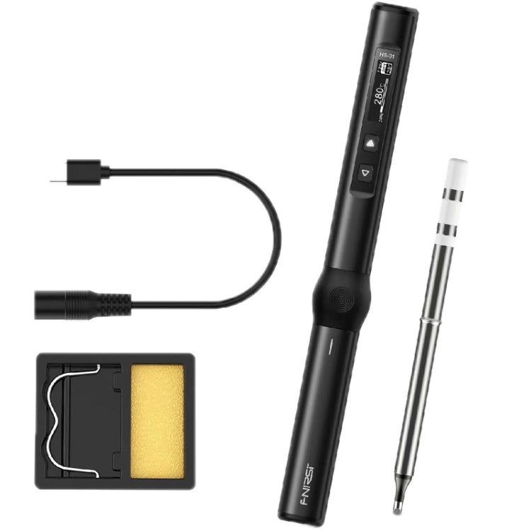 FNIRSI 4pcs/ Set Mini Soldering Station Digital Display Constant Temperature Smart Soldering Iron, Blue Standard BC2, Black Standard BC2, Blue Standard 6 Heads, Black Standard 6 Heads, Blue BC2 with Power Supply, Black BC2 with Power Supply            ...