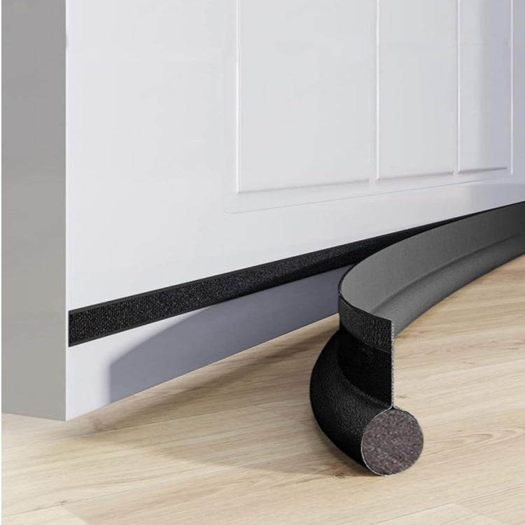 Door Bottom Seal Strip Door Seam Soundproof Windproof Sticker Door Foot Down Gap Self-Adhesive Blocking Strip, Unilateral Brown, Unilateral Black, Unilateral Gray