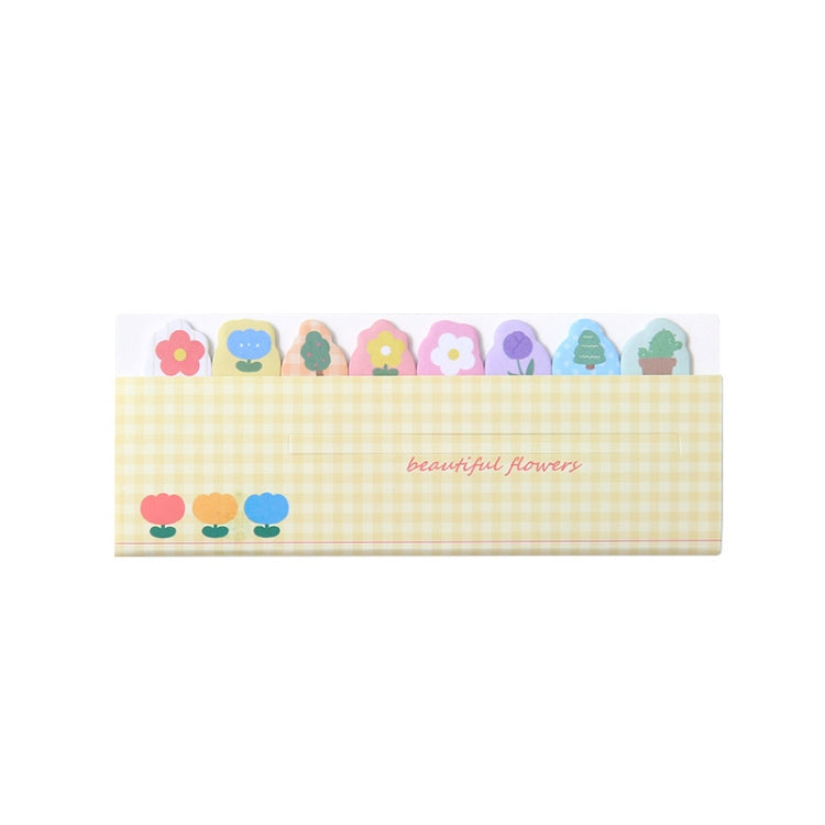 120sheets /Set Kawaii Sticky Tab Note Page Marker Writable and Repositionable File Flags, Dog, Fruit, Girl, Flower, Bear, Cat