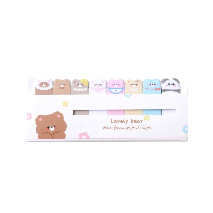 120sheets /Set Kawaii Sticky Tab Note Page Marker Writable and Repositionable File Flags, Dog, Fruit, Girl, Flower, Bear, Cat