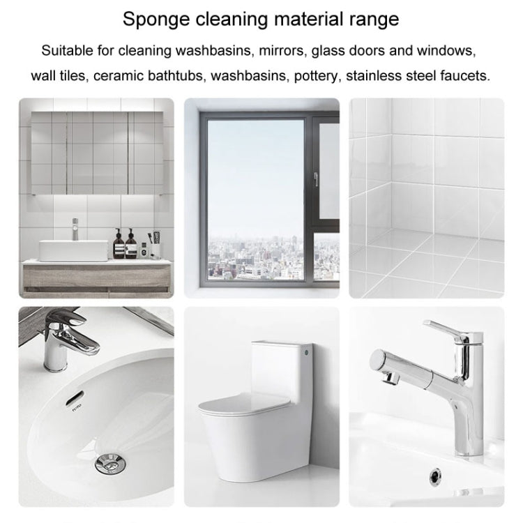 Bathroom Glass Mirror Stain Removal Watermark Sponge Rub Faucet Descaling Cleaning Tool, Yellow, Pink