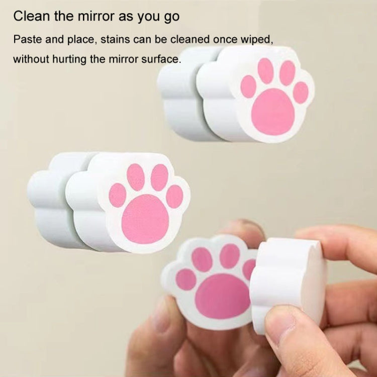 Bathroom Glass Mirror Stain Removal Watermark Sponge Rub Faucet Descaling Cleaning Tool, Yellow, Pink